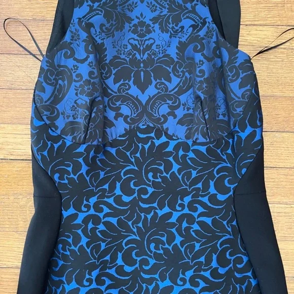 EUC Stella McCartney Blue Floral Patterned Wool Dress Sz 40 Made in Italy - Picture 8 of 9